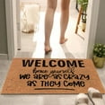 thumbnail image 2 of IF YOU HEAR ME YELLING JUST KNOW I SAID IT NICELY 26 TIMES THE MOM Carpet Door Mat Non Entrance Door Entry Mat Absorbent Bathroom Fun Floor Mat 1PC B2-HOME746, 2 of 6