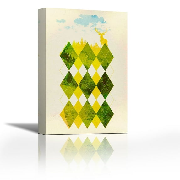 Elegant Forest - Contemporary Fine Art Giclee on Canvas Gallery Wrap - wall décor - Art painting - 18 x 29 Inch - Ready to Hang