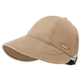 thumbnail image 2 of Hkoxplj Women Lightweight Breathable Baseball Cap Short Curved Brim Sun Hat UV Protection Adjustable Metal Buckle Outdoor Sports Hat Solid Color Summer Casual Hat Unstructured Cap, 2 of 7