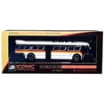 thumbnail image 4 of Flxible 53102 Transit Bus #460 Downtown La Rtd Los Angeles (california) White And Black With Stripes Vintage Bus & Motorcoach Collection 1/87 (ho) Diecast Model By Iconic Replicas 87-0282, 4 of 4