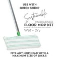 thumbnail image 3 of Quick Shine Hard Surface Floor Mop Refill Pads-6Pk, Washable & Reusable, Locks & Traps Pet Hair & Debris, Damp for Cleaning/Polishing or Dry for Dusting, Dual Action Scrubbing Strips Polish & Clean, 3 of 10