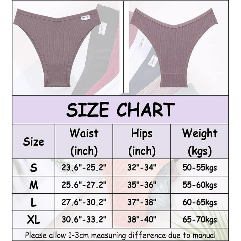 FINETOO 12 Pack Cotton Underwear for Women Cute Low Rise Bikini Panties  High Cut Breathable Sexy Hipster Womens Cheeky S-XL : : Clothing