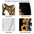 thumbnail image 4 of luoweisi Men's Beach Shorts Quick Dry Swim Trunks with Mesh Lining Sunflower Unicorn S, 4 of 5