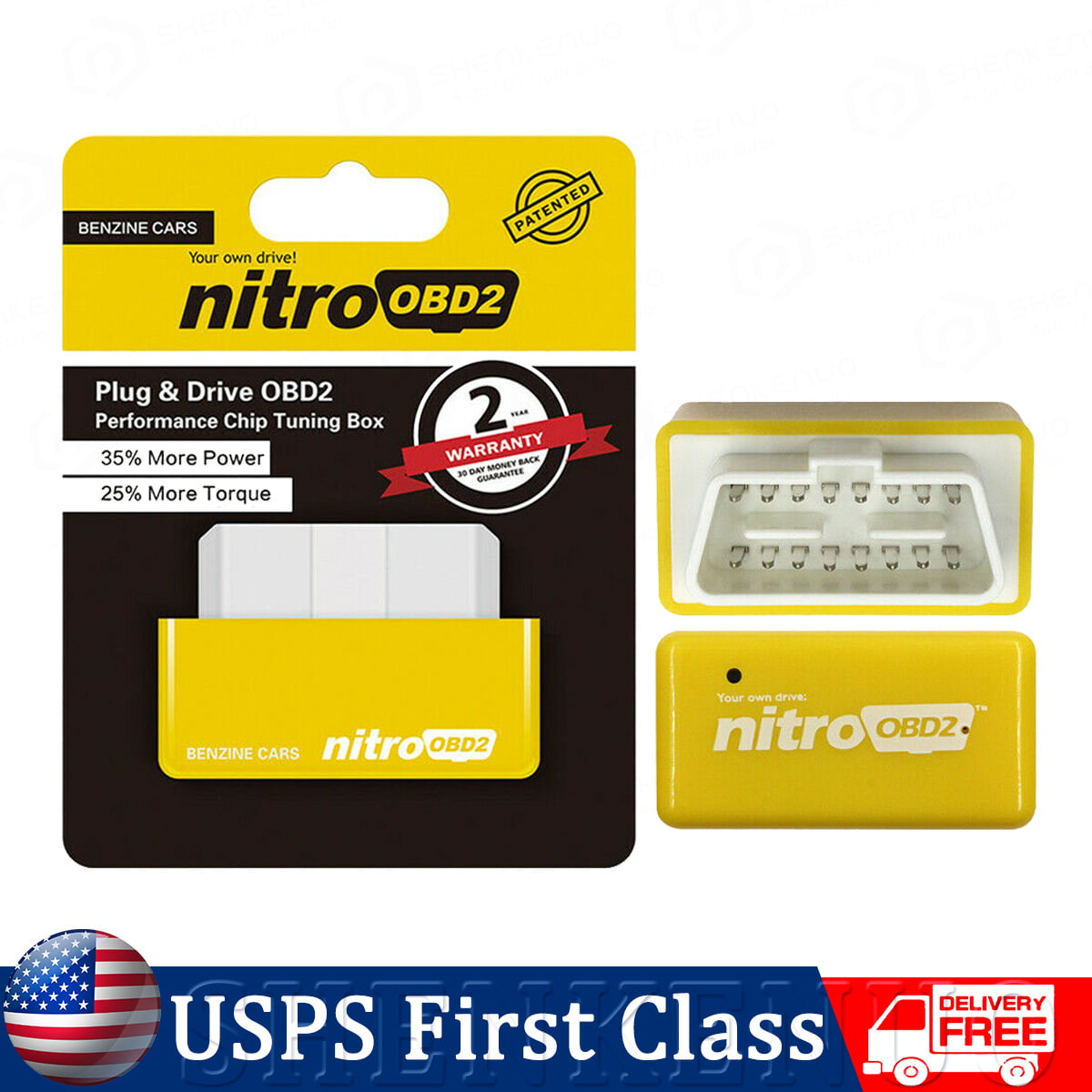 Tools Nitro OBD2 Plug Drive Chip Performance Tuning Box For Benzine Diesel Cars 