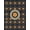 Black Gray Orange, Pattern 1, variant on Design&I 9'x12' Washable Area Rug Giant Skid-Resistant Vinyl Record Retro Music Design With Bold Spinning Disc Motif for Great Room, Large Living