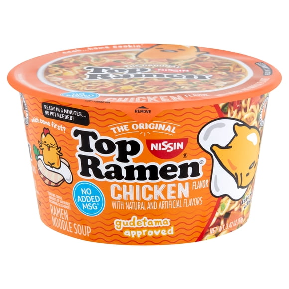 Nissin The Original Top Ramen Chicken Flavor Ramen Noodle Soup, 3.42 oz