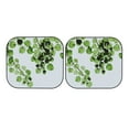 thumbnail image 7 of Balery 2 Piece Watercolor Green Leaves Car Windshield Sun Shade|Foldable Front Windshield Shade for Car Front Window for Most Sedans SUV Truck-Small, 7 of 7
