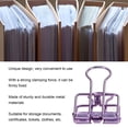 thumbnail image 4 of Small Binder Clips, Hollow Easy To Use Powerful Clamping Force Durable Metal Paper Clamps  For School, 4 of 9