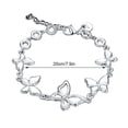 thumbnail image 3 of Jumpingount de mariposas de plata de ley 925, regalo impecable ajustable para mujer, con dijes de moda Ropa, zapatos y accesorios Miscelánea, 3 of 6