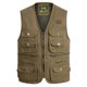 thumbnail image 4 of Chaleco táctico masculino de talla grande S-4XL, chaleco sin mangas de descarga con múltiples bolsillos para hombre, chaqueta de verano para fotógrafo reportero, 4 of 5
