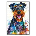 thumbnail image 3 of Airedale Terrier Dog Canvas Wall Art Prints,Watercolor Dog Art Canvas Painting Poster,Pet Canvas Painting Puppy Artwork 8x12 inches, 3 of 6