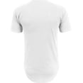 thumbnail image 2 of Ma Croix Mens Short Sleeve Raglan Longline Hip Hop Tee Crew Neck Curved Hem T Shirt, 2 of 5
