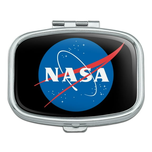 NASA Official Meatball Logo Rectangle Pill Case Trinket Gift Box