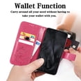 thumbnail image 3 of for Google Pixel 8 Pro Wallet Case, [Flower Embossed] Premium PU Leather Flip Protective Case Cover with Card Holder and Stand with Wrist Strap for Google Pixel 8 Pro, Rose, 3 of 6