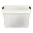 IRIS USA, 19 Quart Stack & Pull™ Plastic Storage Box with Buckles