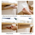 thumbnail image 2 of serony Large Capacity Desk Drawer Stylish And Space-saving Storage Easy Assembly Extensive Under Desk Drawer Drawer Organizer white 1Set, 2 of 6