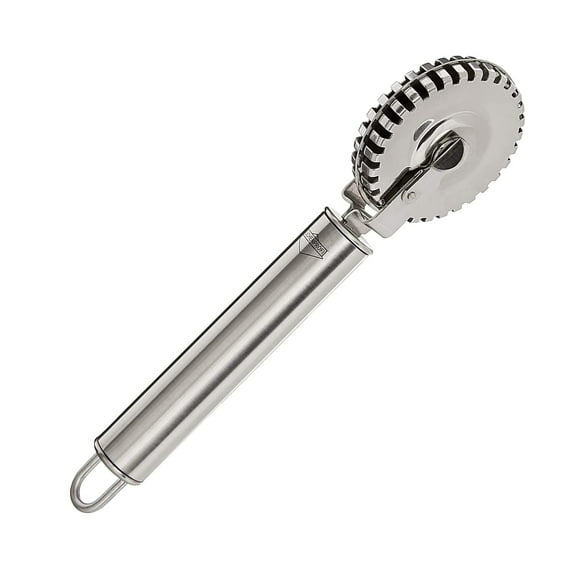 Kuchenprofi Ravioli Cutter 18/10 Stainless Steel Wheel, Perfect for Cutting, Sealing, and Crimping Fresh Pasta and Pastry Dough, 7-Inch, Silver
