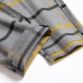 thumbnail image 4 of jsaierl Men's Plaid Dress Pants Straight Fit Expandable Waist Pleated Front Suit Pants Checkered Casual Business Trousers, 4 of 8