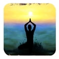 thumbnail image 4 of Yoga Wooden Cork Coasters Gift Set of 4 by Nature Wonders | Nature Wildlife Decor - 95385C-S4, 4 of 6