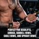 thumbnail image 3 of Gym Straps M MANUEKLEAR para levantamiento de pesas, doble piel, para hombre, 3 of 6