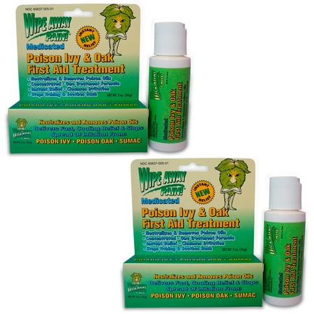 2 X Poison Ivy Oak Sumac Treament Medicated Ointment Rash Relief 2oz Anti