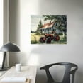 thumbnail image 4 of COMIO Farmhouse Rustic Pictures Old Barn Posters Farm Tractor Canvas Wall Art Country House Prints Rustic Landscape Picture Farmhouse Artwork for Wall Old Tractor Painting Vintage Landscape Poster, 4 of 5