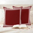 thumbnail image 4 of Pack of 2 Outdoor Pillow Covers 26x26 Inch Waterproof Red Geometric Throw Pillow Covers,Decorative Couch Pillow Shams Protectors Country Farm Traditional Chinese Tile Patio Pillowcases Cushion Covers, 4 of 8
