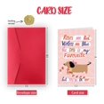 thumbnail image 2 of Tarjeta de San Valentín Ygyhiey Dachshund Dog Lover Owners, 2 of 7