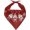 Red Christmas, variant on Christmas Dog Bandanas Girl Holiday Cute Gingerbread Soft Triangle Kerchief Washable Pet Bandana Portable Triangle Scarf