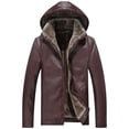 thumbnail image 5 of Chaquetas de cuero de PU con capucha para motocicleta, nuevas chaquetas de cuero para hombre, chaquetas de PU para motocicleta a prueba de agua, abrigos de cuero de terciopelo para motociclista, abrig, 5 of 5