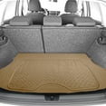 thumbnail image 5 of FH Group Climaproof Vinyl Beige Trunk Car Floor Mats, Universal Fit 1pc with Air Freshener, 5 of 5