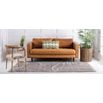 thumbnail image 2 of Unique Loom Botanical Collection Coastal, Grass, Bohemian, High-Low Pile Indoor and Outdoor Area Rug, 6 x 9 ft, Gray/Beige, 2 of 5