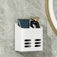 thumbnail image 1 of Aufmer Punch Free Wall Mounted Multi Grid Storage Rack Bottom Drain Hole Design For Bathroom Kitchen Bedroom Daily Sundries Dry Sorting Storage(10.3*10*6.5CM), 1 of 8