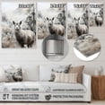 thumbnail image 4 of Designart "Sumi Art Featuring Asian Alpacas I" Animals Metal Wall Art Prints, 4 of 5