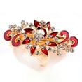 thumbnail image 4 of Women Rhinestone Hairpin, Fashion Casual Vintage Shiny Alloy Flower Shape Hair Clip Hair Accessory Barrette Jewelry for Party and Daily Wear, 4 of 8