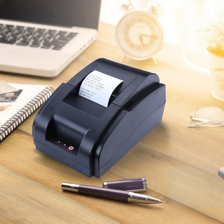 

Tiitstoy Thermal Label Printe-r Receipt Mini Printe-r for 58mm Max-Width Sticker with High-Speed Printing Compatible with ESC/POS Print Commands Set Easy To Setup Black