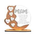 thumbnail image 1 of zhangmingg Custom Heart Plaque Freestanding Desk Sign for Mom Featuring Kids Names In Wood and Acrylic Design, 1 of 6