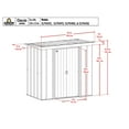 thumbnail image 4 of Classic Steel Storage Shed, 6X4, Blue Grey, 4 of 17