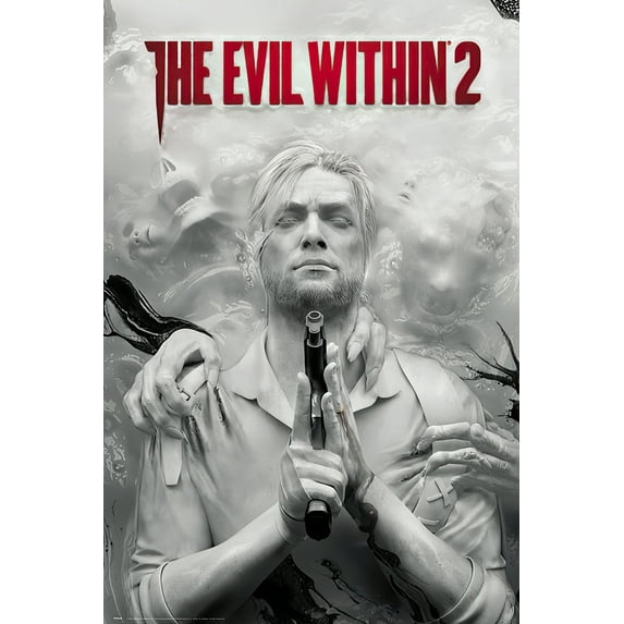 The Evil Within 2 - Gaming Poster / Print (Game Cover) (Black Poster Hanger)
