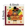 thumbnail image 2 of Thanksgiving Tableware Set Turkey Fall Themed Paper Plates Napkins Cups Cutlery Tablecloth for Friendsgiving Autumn Party Decorations, 2 of 7