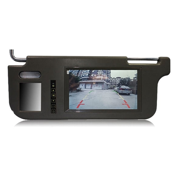 7-inch Car Left Visor Rearview Mirror Screen, LCD Monitor 2-channel Video Parts