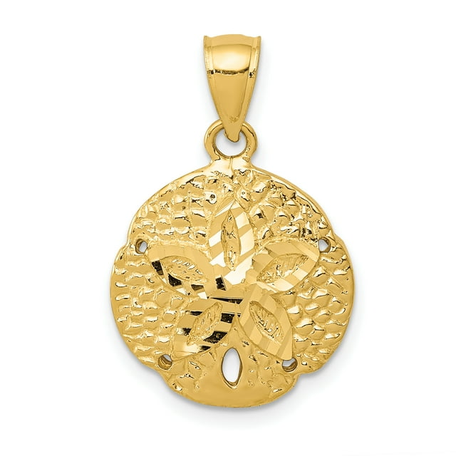 Pendentif Dollar Sable en Or Jaune 14K