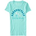 thumbnail image 1 of Camiseta adornada Aeropostale NYC Eighty Seven para mujer azul mediana, 1 of 2