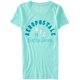 thumbnail image 1 of Camiseta adornada Aeropostale NYC Eighty Seven para mujer azul mediana, 1 of 2