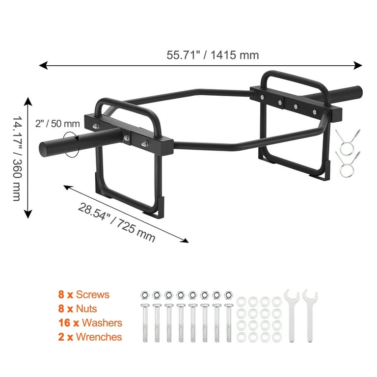 KFFKFF Hex Trap Bar Shrug Deadlift Squat Shrug Bar Weight Lifting