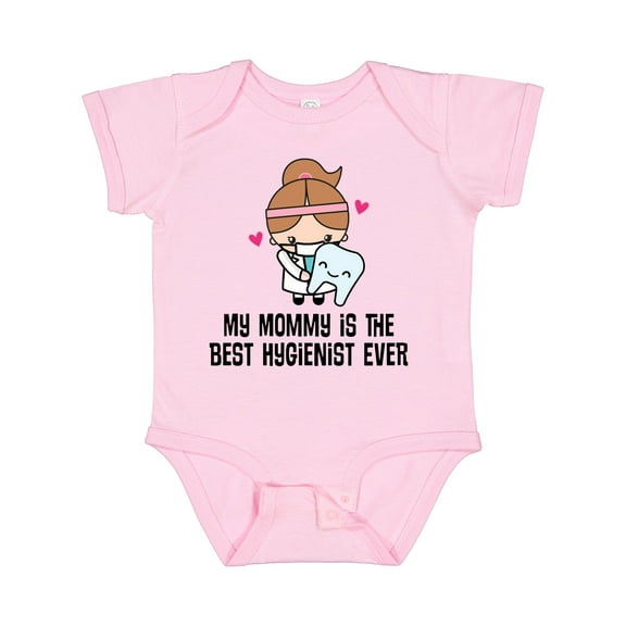 Inktastic Best Hygienist Ever Mommy Girls Baby Bodysuit