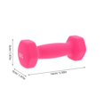 thumbnail image 2 of Pink Cast Iron Dumbbells for Fitness Hand Weights 1Pair for Shoulder Work, 2 of 5
