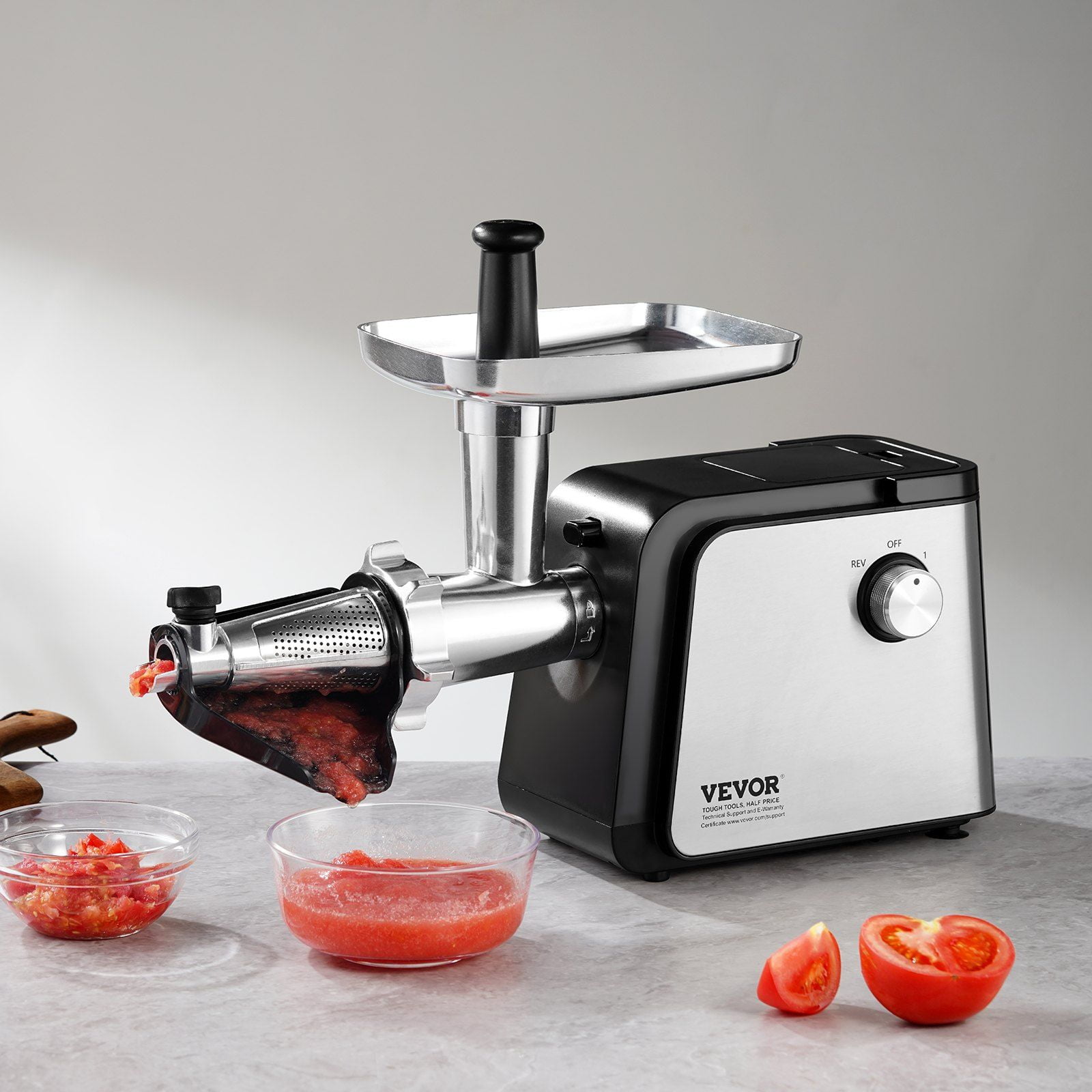 500W Electric Tomato Strainer & Sauce Maker - 4.9 LBS/Min High Efficiency, Commercial Grade for Home Use, Stainless Steel Food Mill with Pure Copper Motor - Perfect for Canning, Juicing, Pureeing