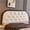 Milky White, variant on College Dorm Bed Bolster Pillow - Ruffled Tufted Headboard Cushion for Sitting in Bed, Velvet Long Reading Backrest Support Positioning Pillow (Dark Gray, Twin 35.4"x19.7"x2")