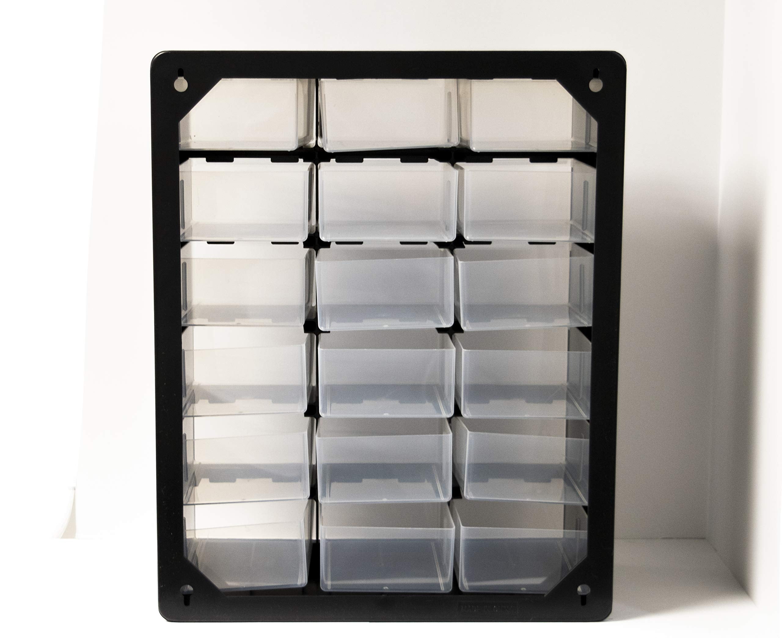 18-Drawer Small Parts Plastic Storage Cabinet Unit Organizer